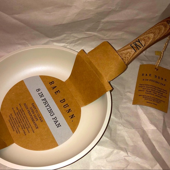 RAE DUNN 8” ‘FRY’ PAN IN WHITE